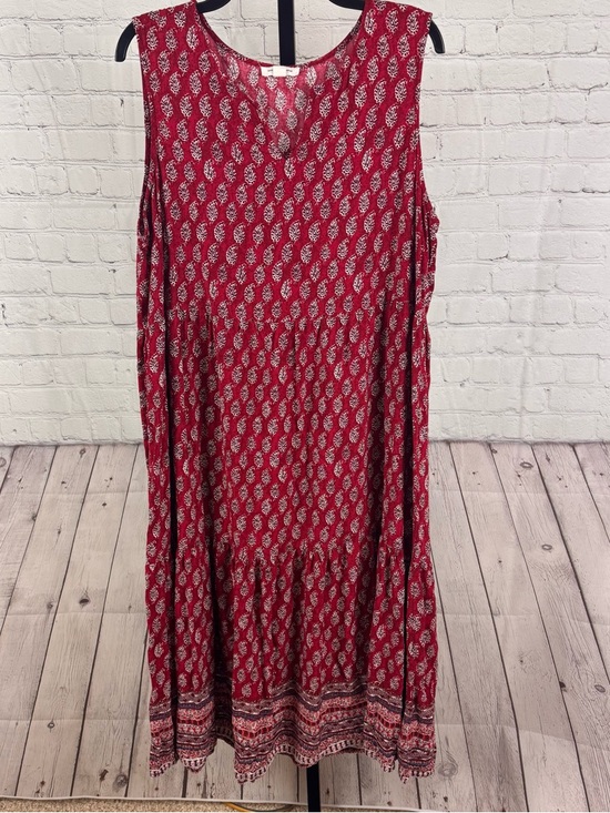 beachlunchlounge Dresses & Skirts - Beachlunchlounge Red Paisley Sleeveless Maxi Sundress Size XL